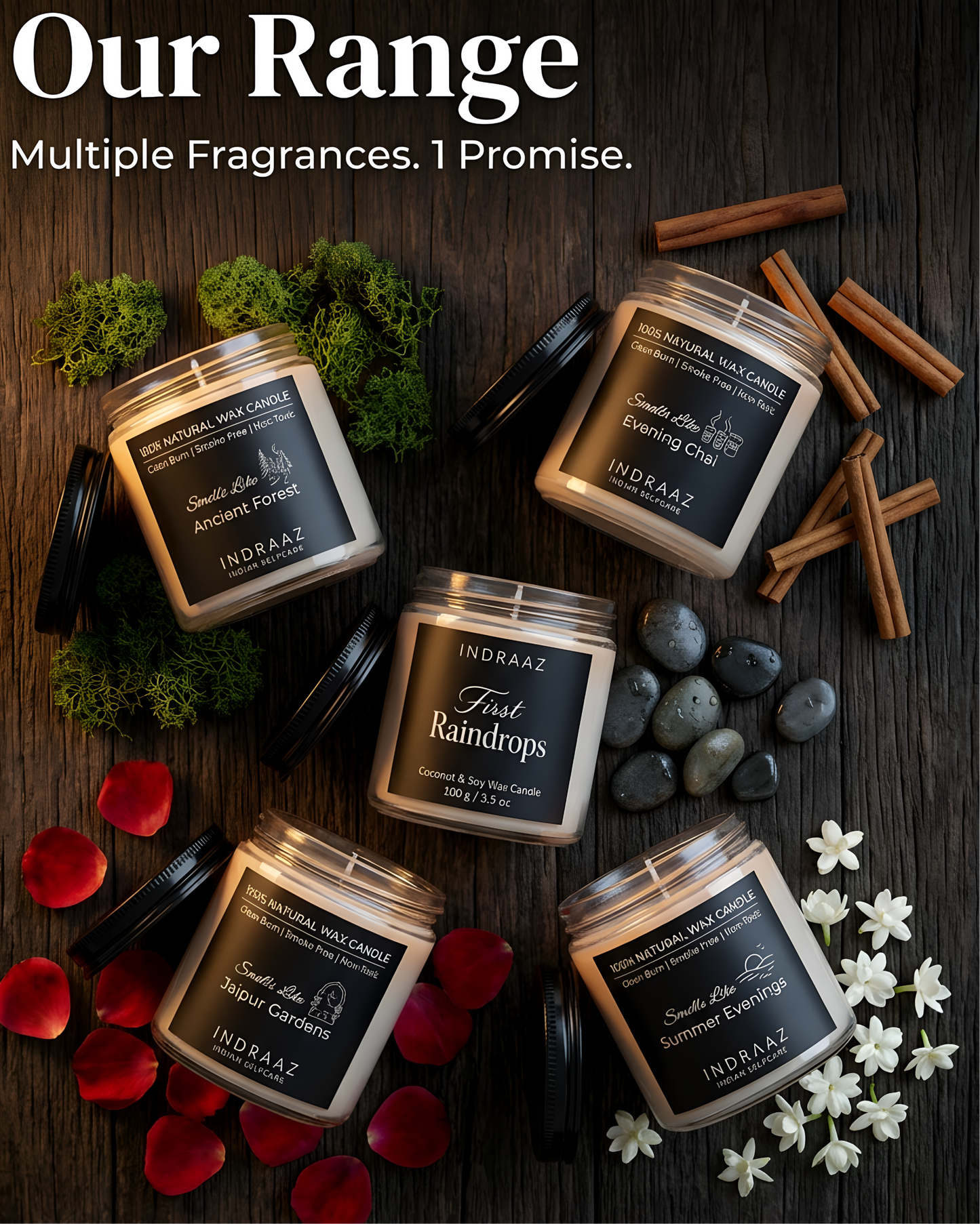 Jaipur Gardens Scented Candle Set