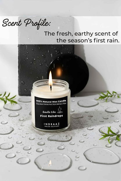 First Raindrops Organic Scented Candle