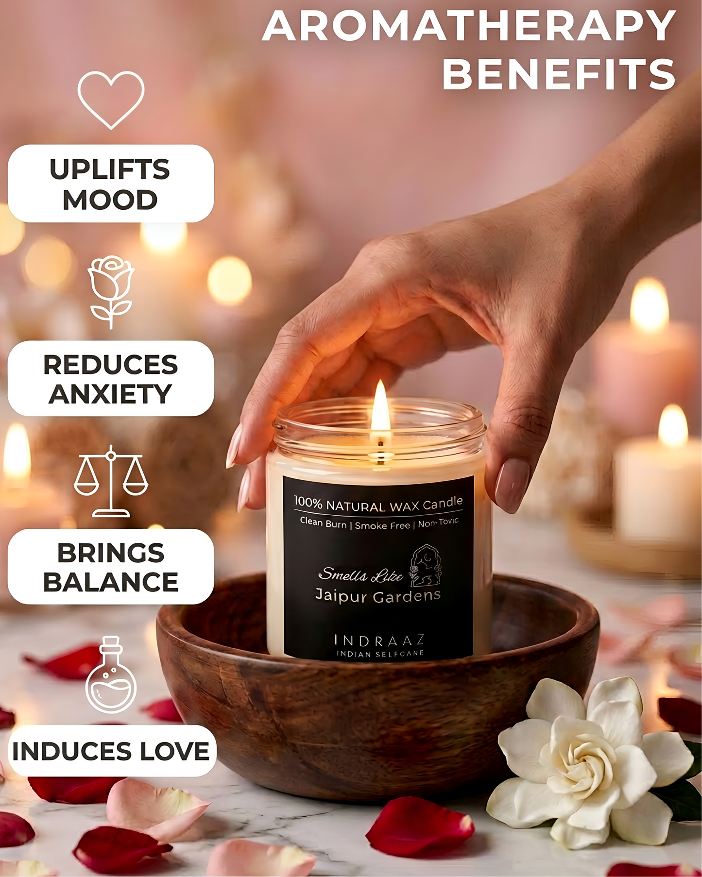 Jaipur Gardens Scented Candle Set