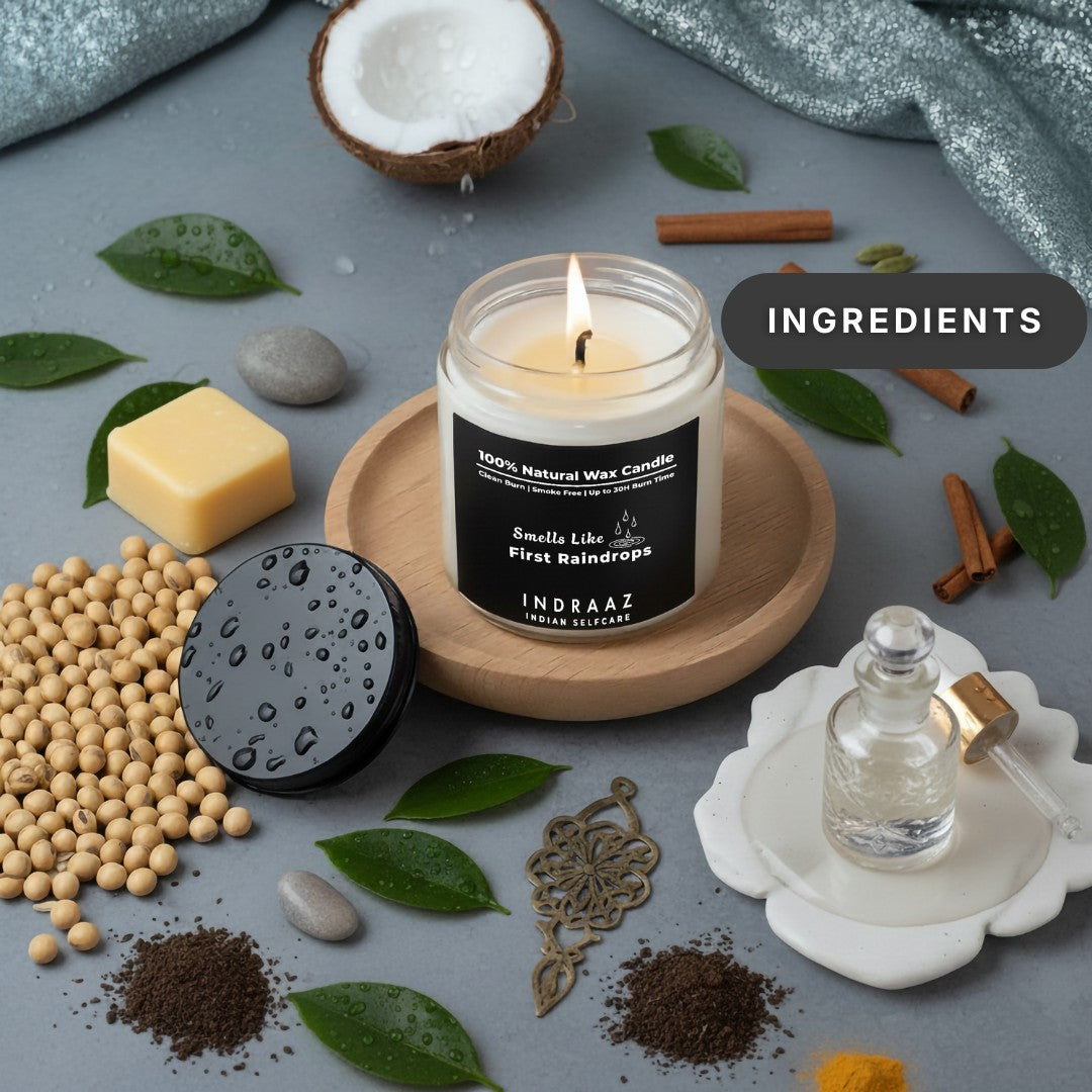 First Raindrops Candle