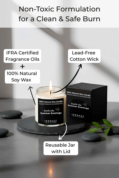 Gift Pack of 4 Organic Scented Candles