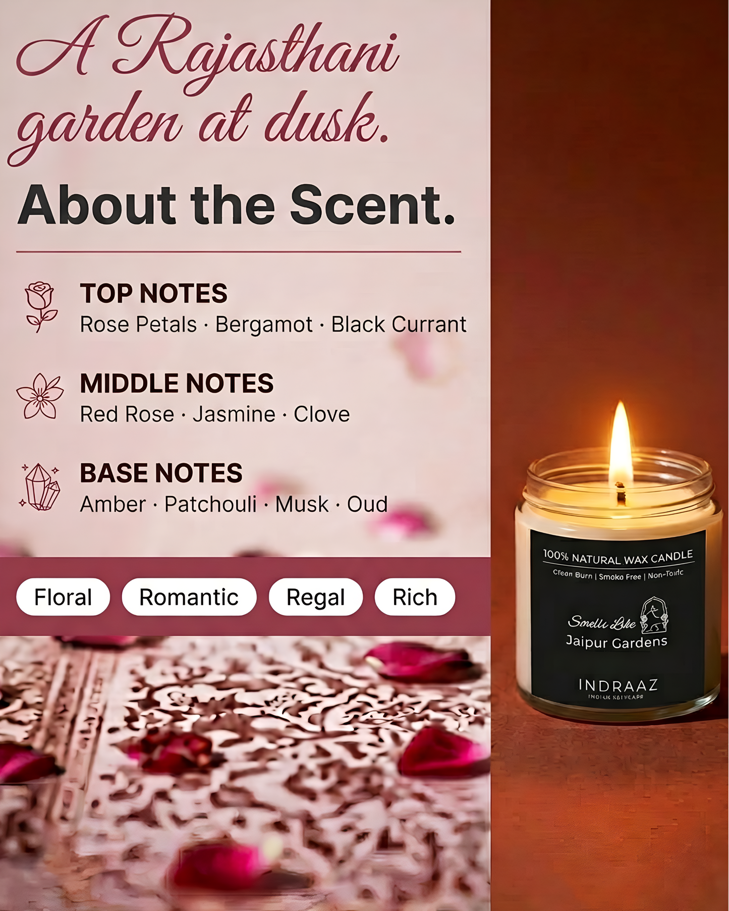 Jaipur Gardens Scented Candle Set
