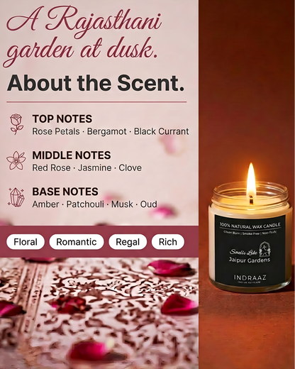 Jaipur Gardens Scented Candle Set