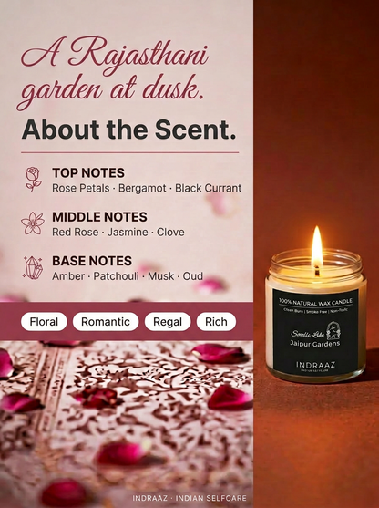 Jaipur Gardens Scented Candle Set