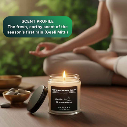 First Raindrops Candle