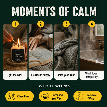 First Raindrops Scented Candle