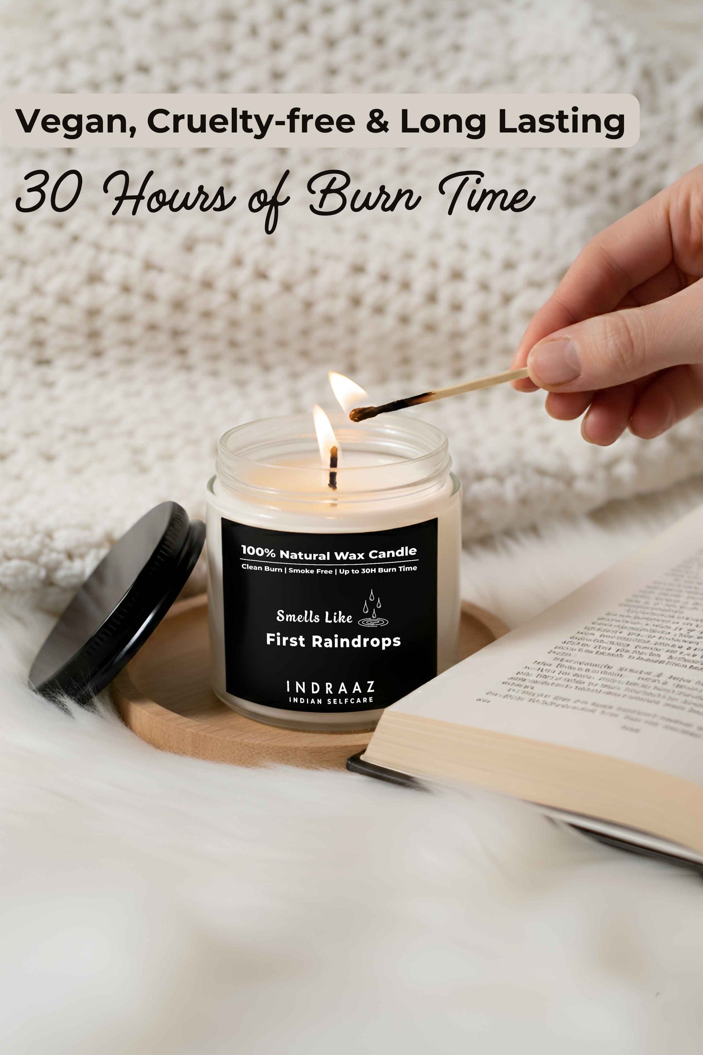 First Raindrops Organic Scented Candle