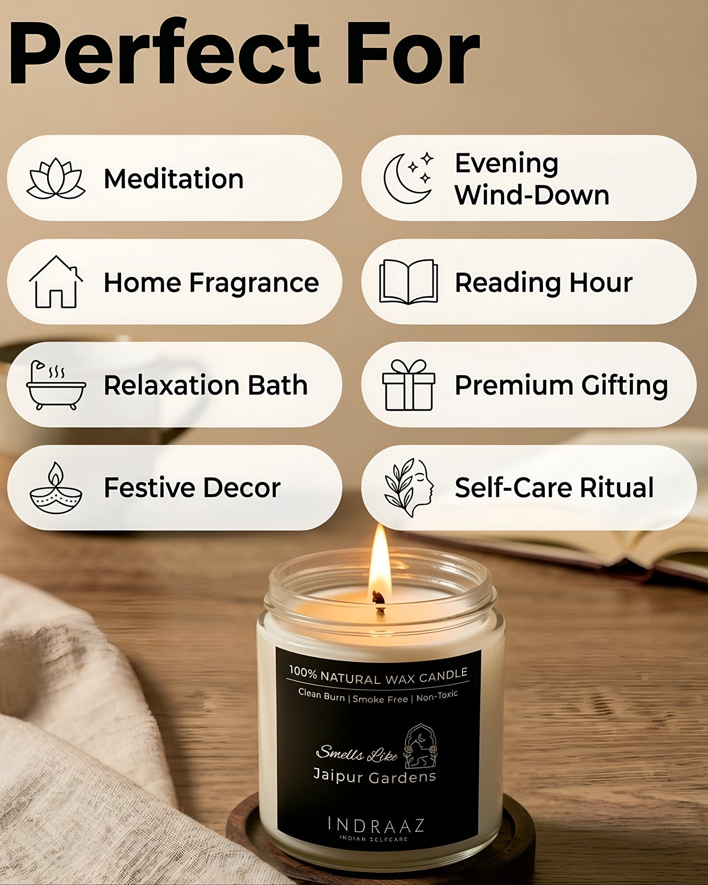 Jaipur Gardens Scented Candle Set
