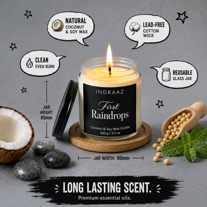 First Raindrops Scented Candle
