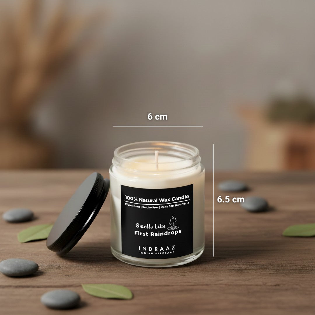 First Raindrops Candle