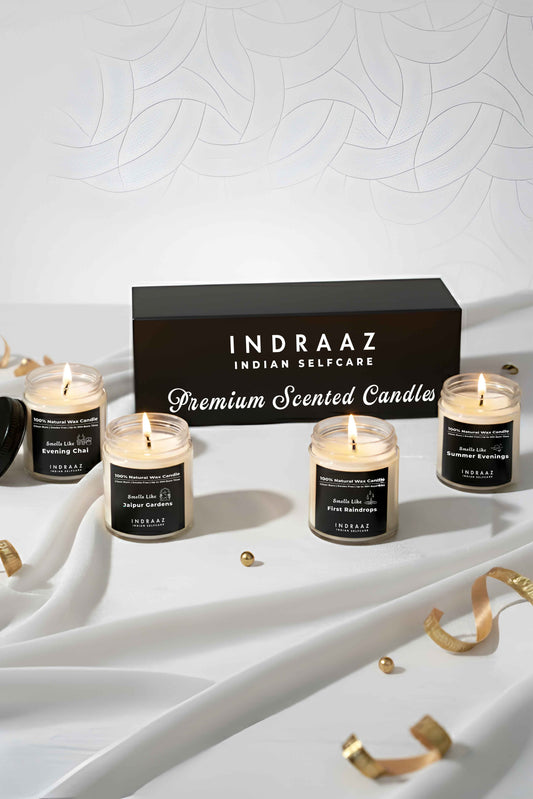 Gift Pack of 4 Organic Scented Candles